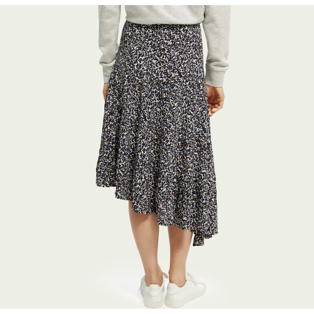 Scotch And Soda Skirt Womens Medium Asymmetric Tiered Colorful
